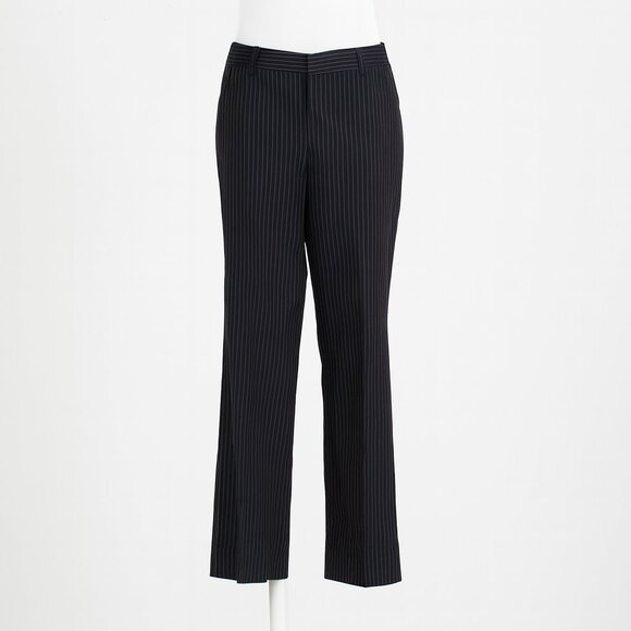 Women’s Navy Pinstripe Wide-Leg Pants – Size M | The Drop | Classic Elegance - Picture 1 of 5